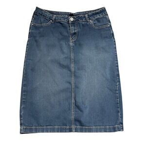 Women's Be-Girl Denim Boho Maxi Skirt L Western Cowgirl Slim Casual